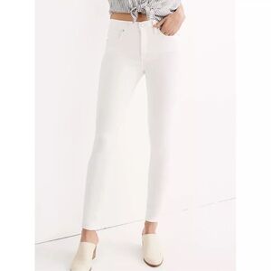 Madewell Women’s White 9’’High Rise Skinny  
Jean Pant Size 30.